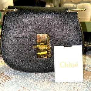 Black Leather Crossbody Bag